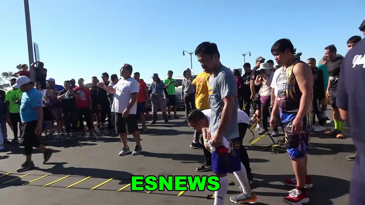 Manny Pacquiao Looking So Dangerous The LAPD Were Called In Flew Over The Scene