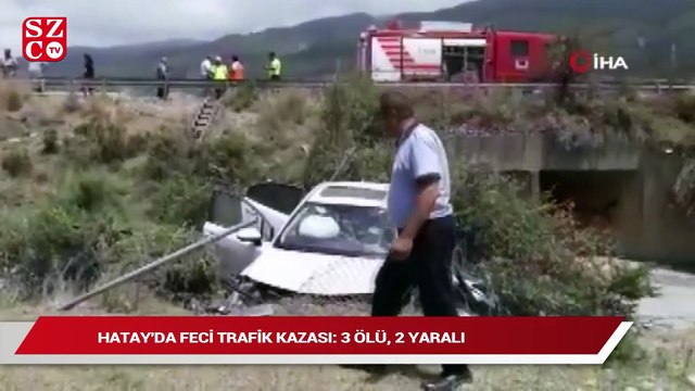 Hatay’da feci trafik kazası: 3 ölü, 2 yaralı