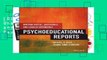 [BEST SELLING]  Writing Useful, Accessible, and Legally Defensible Psychoeducational Reports