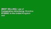 [BEST SELLING]  Law of Comparative Advertising: Directive 97/55/EC in the United Kingdom and