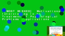 [MOST WISHED]  Motivational Interviewing in the Treatment of Psychological Problems (Applications