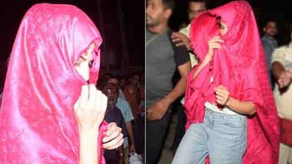 Jacqueline Fernandez hides her face because of this reason; Watch Video | FilmiBeat