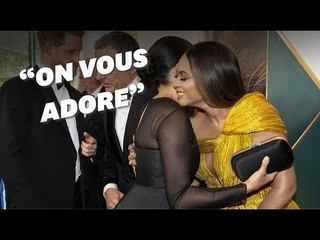 Beyoncé et Meghan Markle, à l'avant-première du "Roi Lion", s'enlacent