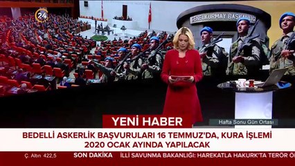 Bedelli askerlik başvuruları 16 Temmuz'da