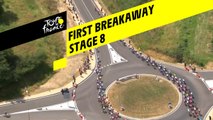 Première échappée/ First breakaway - Étape 8 / Stage 8 - Tour de France 2019