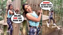 Shilpa Shetty doing THRILLING STUNTS with Son | Can't believe she is 45years