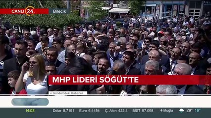 MHP Genel Başkanı Devlet Bahçeli Söğüt'te konuşuyor