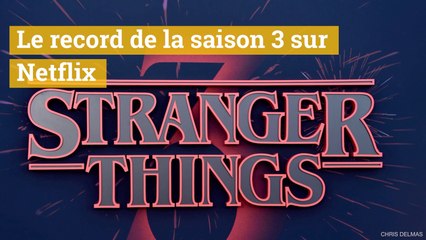 Stranger Things la saison 3 bat un record sur Netflix