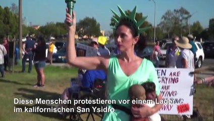 Heftige Proteste gegen Trump vor US-Auffanglagern