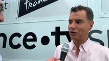 Le présentateur de France 2, Laurent_Luyat, livre ses pronostics lors du passage du Tour de France_2019
