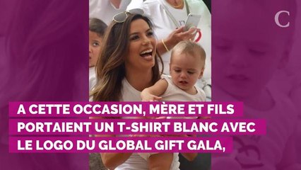 PHOTOS. Eva Longoria radieuse au Global Gift House avec son fi...
