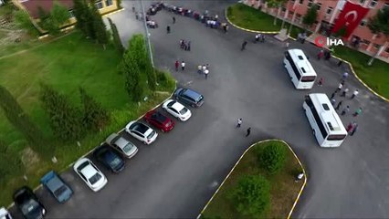 15 Temmuz için oluşturulan Türkiye koreografisi havadan görüntülendi