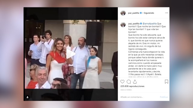 Anna Ferrer, la hija de Paz Padilla, se gradúa