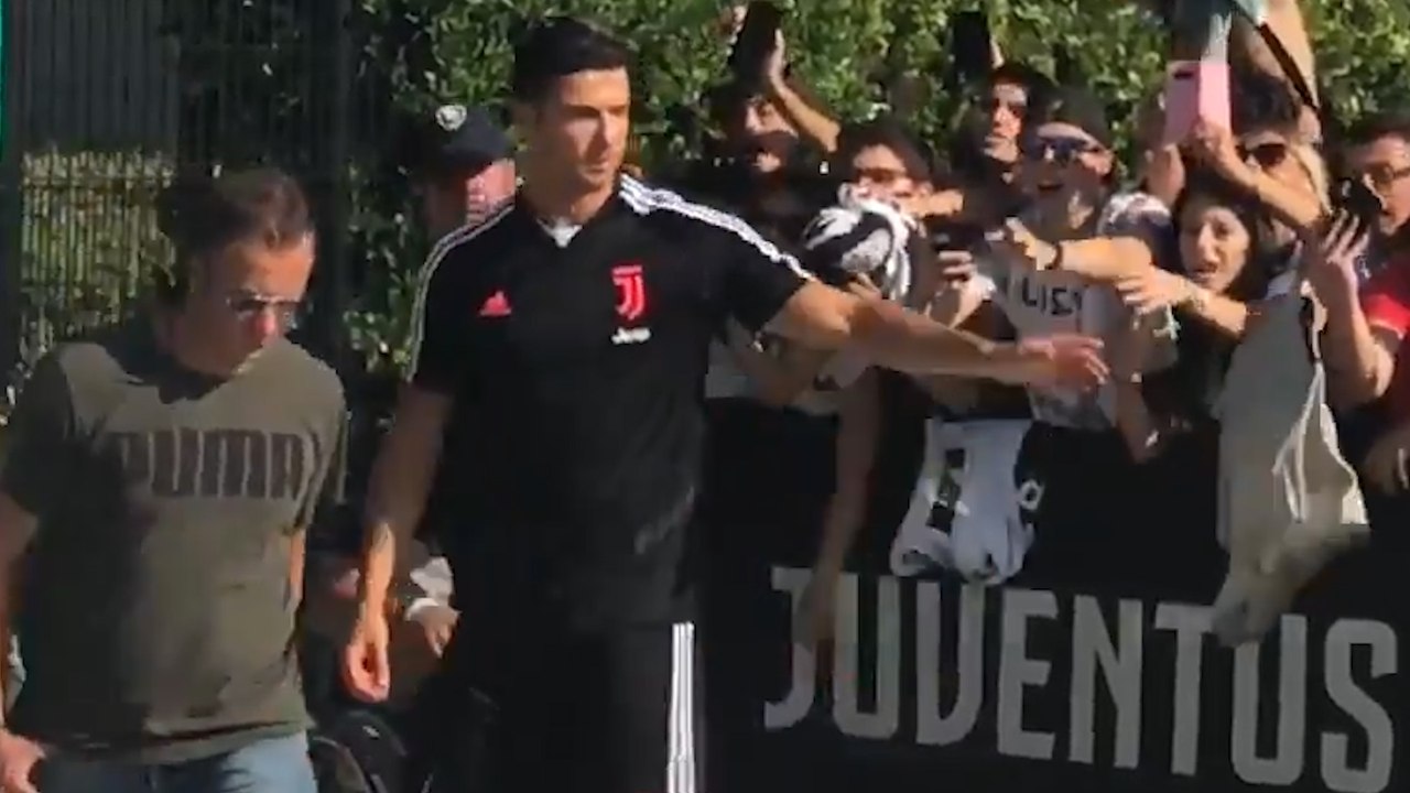 Les fans de la Juve en délire pour le retour de CR7 à l'entraînement