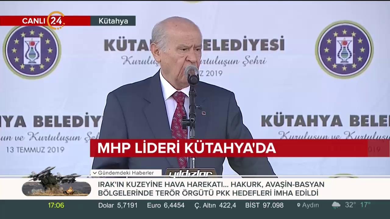 MHP Genel Başkanı Devlet Bahçeli Kütahya'da konuşuyor