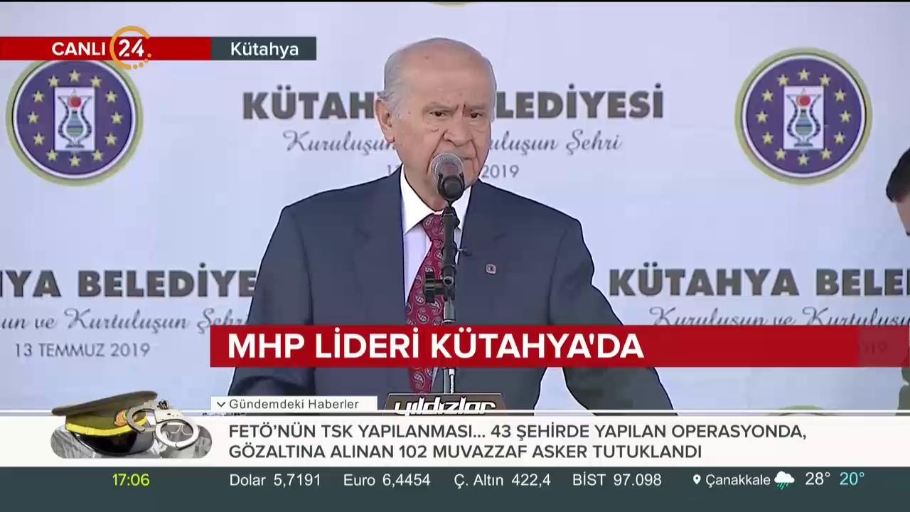MHP Genel Başkanı Devlet Bahçeli Kütahya'da
