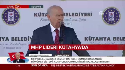 MHP Genel Başkanı Devlet Bahçeli Kütahya'da