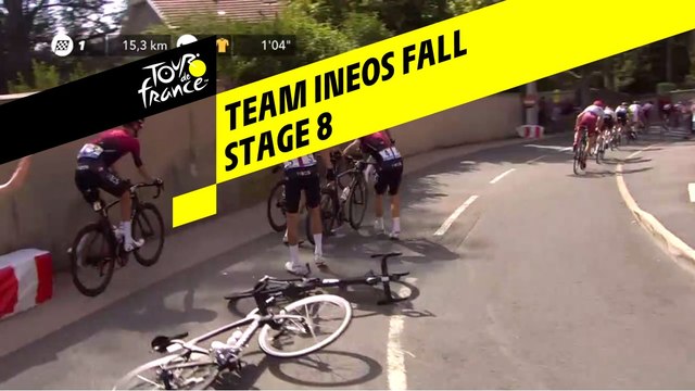 Chute du Team Ineos / Team Ineos Fall - Étape 8 / Stage 8 - Tour de France 2019