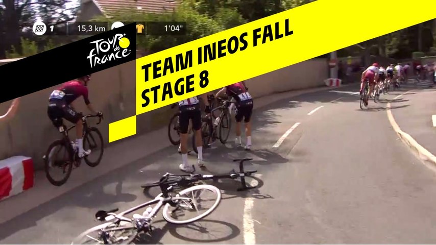 Chute du Team Ineos / Team Ineos Fall - Étape 8...