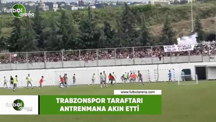 Trabzonspor taraftarı antrenmana akın etti