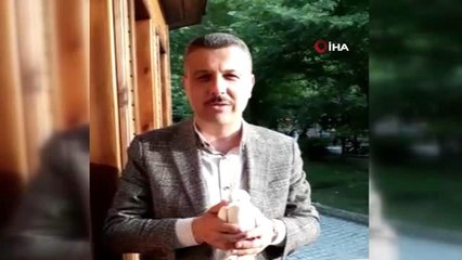 Ankara'dan kaçan güvercini Boyabat'ta belediye başkanı buldu
