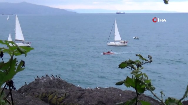 Herkül için yola çıkan yatçılar, Giresun adasına ulaştılar
