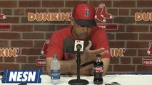 Alex Cora Reacts To Tyler Skaggs Ceremony, Angels No-Hitter