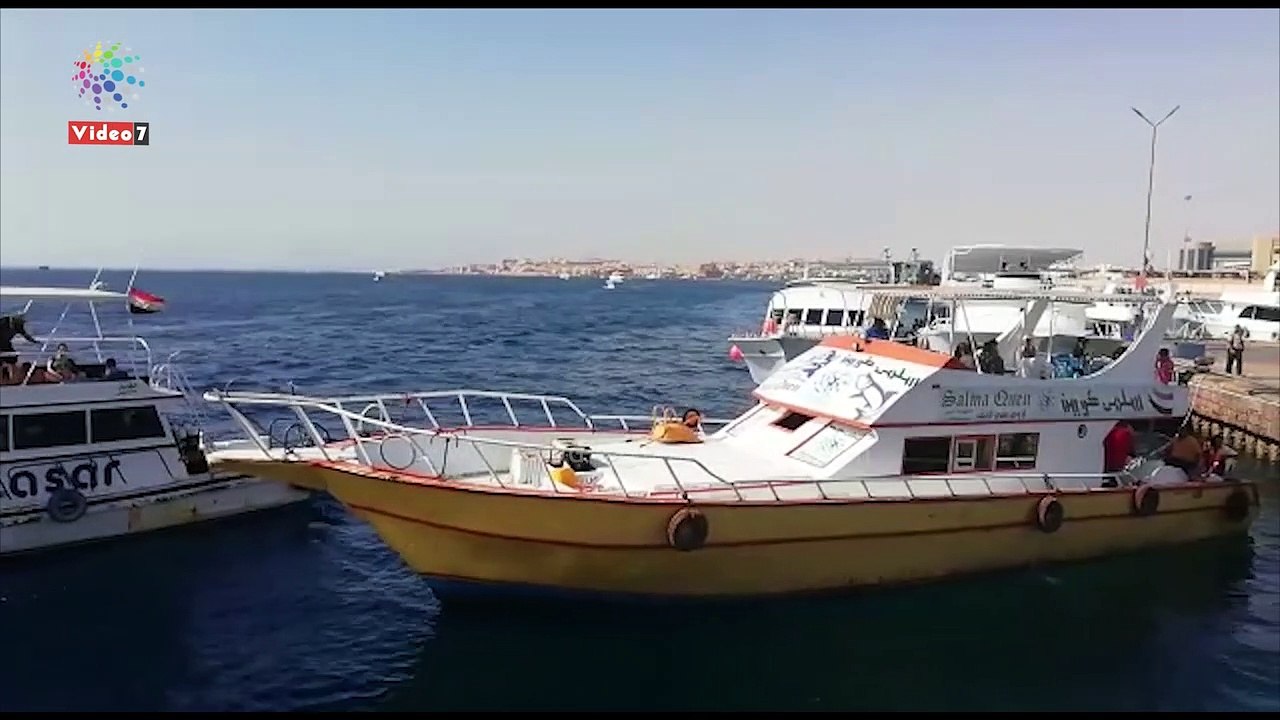 انطلاق اللنشات البحرية من ميناء الغردقة لمناطق...