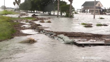 Jonathan Petramala in Plaquemines Parish where overtopped levee could lead to isolation
