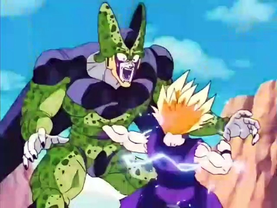 Cell siente miedo por Gohan (HD)