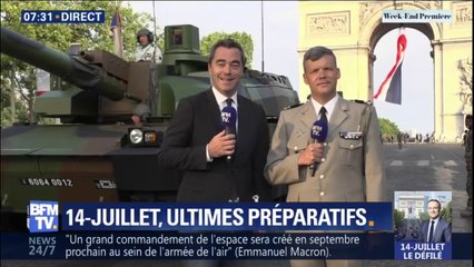 14-Juillet: les troupes et les chars Leclerc se mettent en place sur les Champs-Élysées