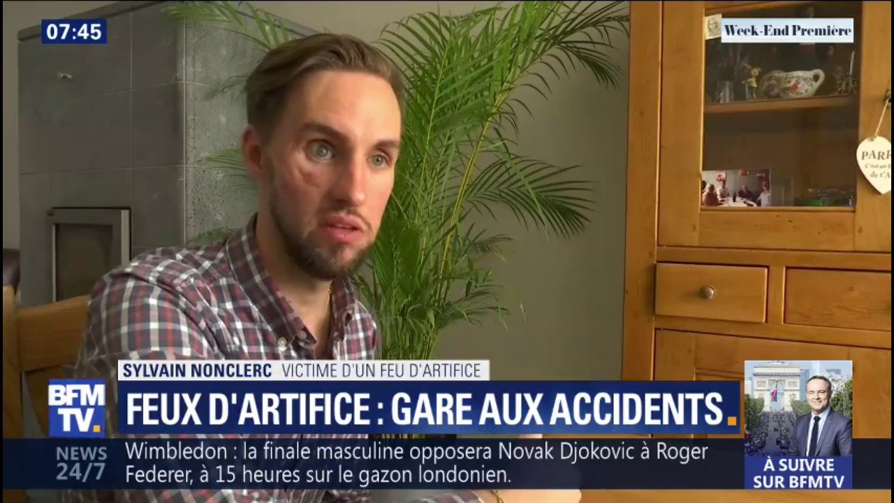 "Je suis tombé dans le coma pendant 14 jours." À 21 ans, Sylvain a été gravement blessé par un feu d'artifice tiré entre amis