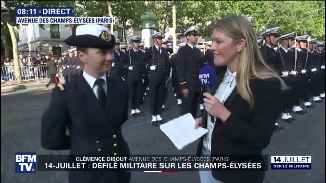 C'est une immense fierté. L'aspirant Clara, élève-officier de l'École navale s'apprête à défiler sur les Champs-Élysées