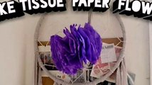 Easily make tissue paper flower