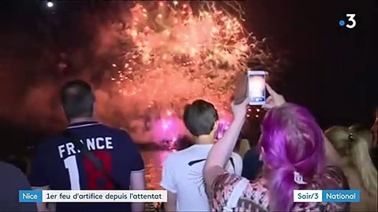 Nice tire son premier feu d'artifice depuis l'attentat de 2016