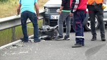 BOLU Otomobil, lastiği patlayan araca çarptı 5 yaralı