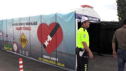 Uzun yola çıkmadan "Yaşam Tüneli"nden geçiyorlar - KIRKLARELİ