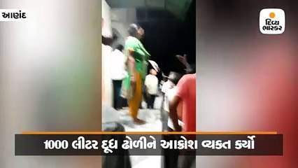 સભાસદોએ સંદેશર દૂધ મંડળીમાં 1000 લીટર દૂધ ઢોળીને આક્રોશ વ્યકત કર્યો