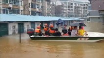 Más de 300 personas rescatadas en China tras quedar atrapadas por inundaciones