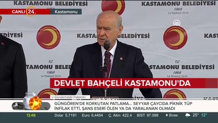 MHP Lideri Bahçeli Kastamonu'da
