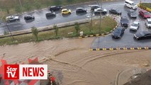 Heavy downpour causes flash floods in Genting Highlands
