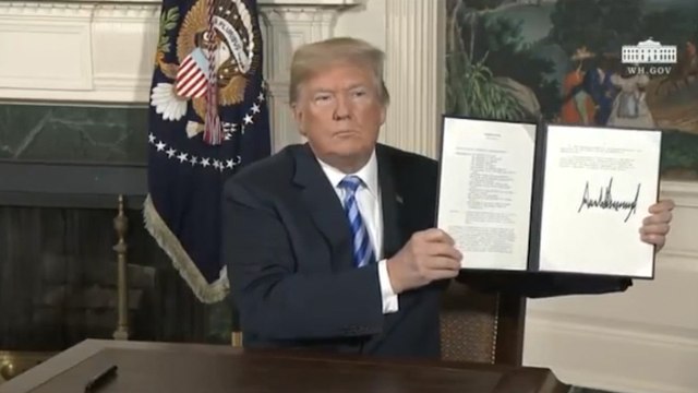 Trump abandonó el acuerdo nuclear con Irán porque lo había firmado Obama