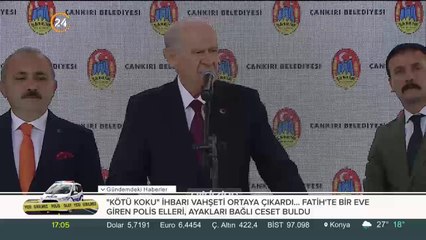 MHP Lideri Bahçeli Çankırı'da