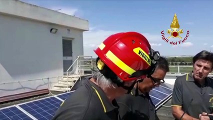 Gallipoli (LE) - Incendio in località Lido Pizzo (13.07.19)