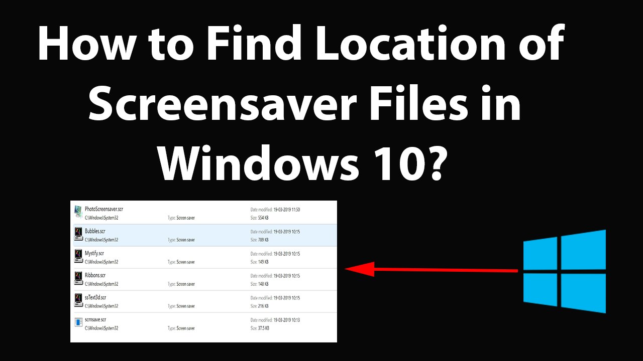 How to Find Location of Screensaver Files in Windows 10? - video Dailymotion