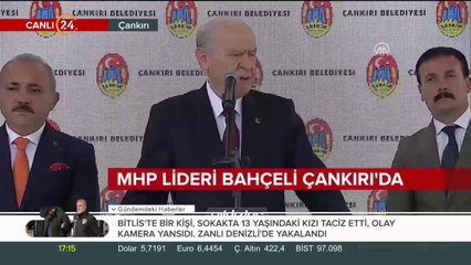 MHP Lideri Bahçeli Çankırı'da