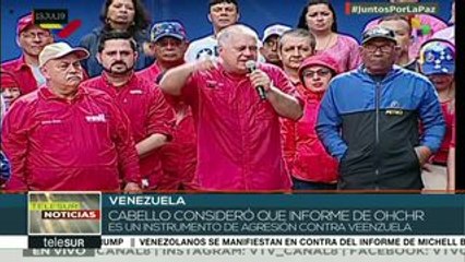 Venezuela: Diosdado Cabello rechaza informe de la ACNUDH