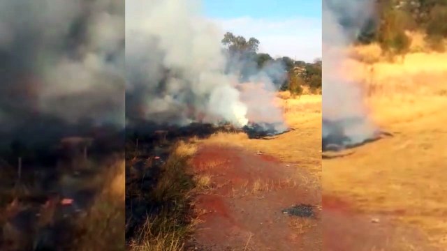 Internauta registra chamas de grandes proporções no Brasília