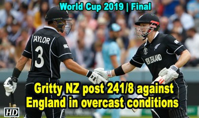 IANS At World Cup Gritty NZ post 241 8 against England in overcast conditions