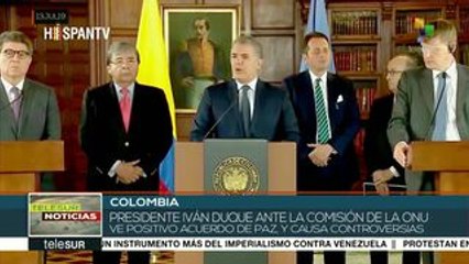Colombia: Iván Duque se reúne con la delegación del CS-ONU